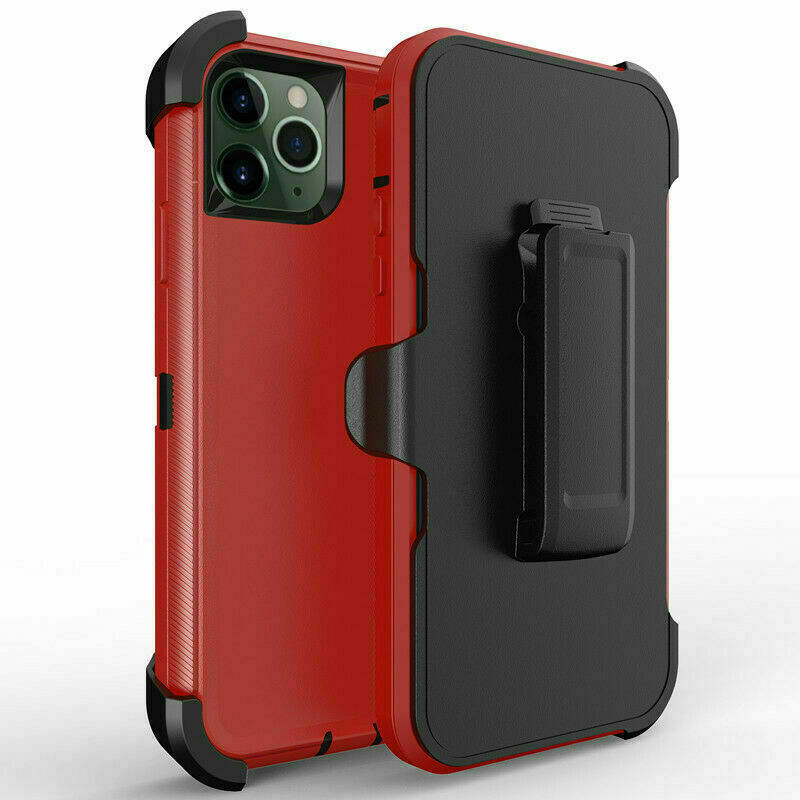 iPHONE 11 Pro (5.8in) Armor Robot Case with Clip (Red Black)